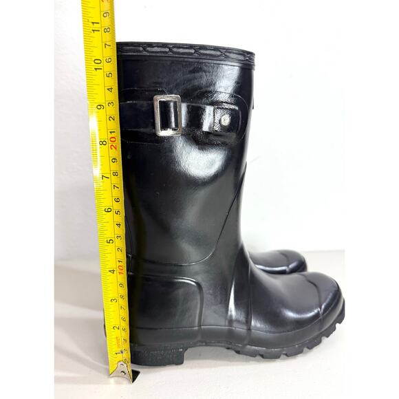 Hunter Original Gloss Mid Calf Rain Boots Women’s Black US 6M / 7F EU 38 - Picture 13 of 13